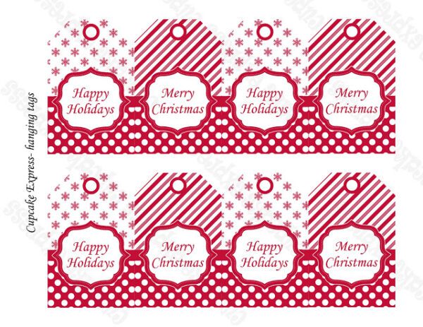 Free Printable Holiday Gift Tags