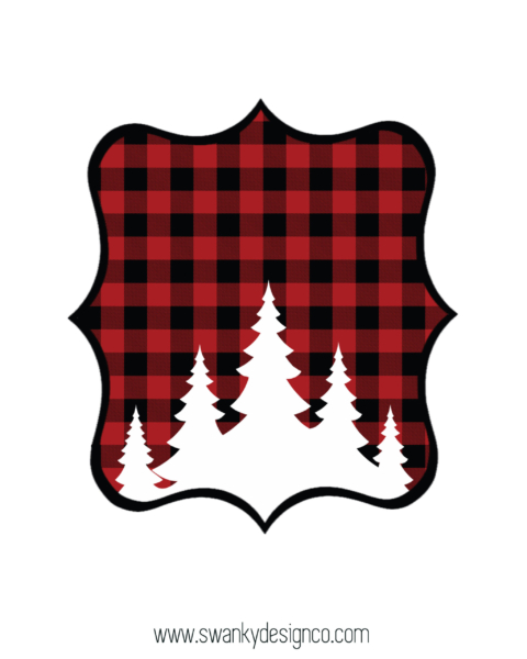 The Most Awesome Buffalo Plaid Printables and Clip Art Set-All Free!
